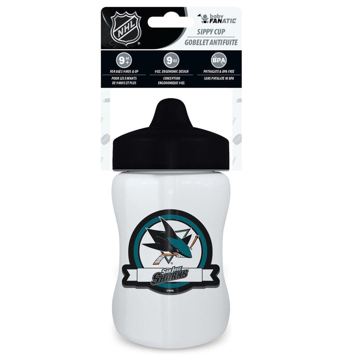 San Jose Sharks Sippy Cup BPA-Free Dishwasher Safe 9oz Toddler Drinkware Image 2