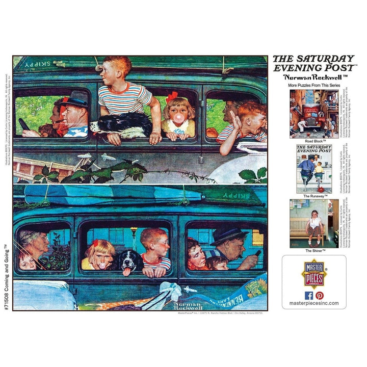 Norman Rockwell Saturday Evening Post 1000 Piece Jigsaw Puzzle 25x25 Recycled Chipboard Image 4