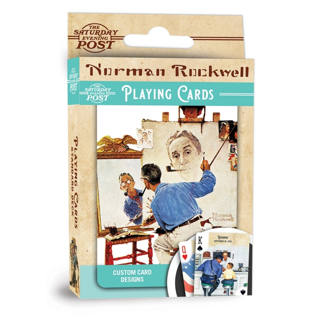 Norman Rockwell Playing Cards 54 Card Deck Saturday Evening Post Art Collector Image 1