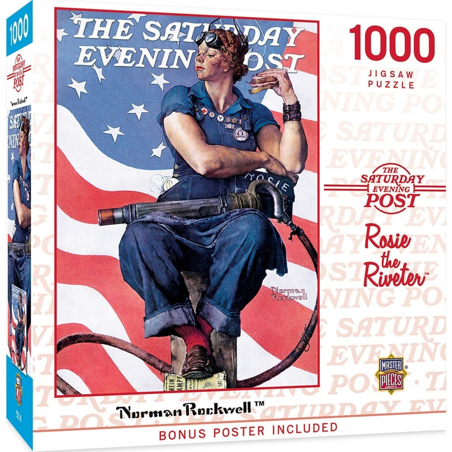 Saturday Evening Post Rosie the Riveter 1000 Piece Jigsaw Puzzle 19.25x26.75 Image 1