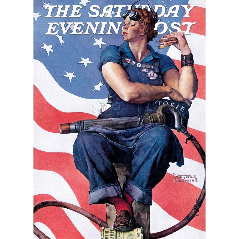 Saturday Evening Post Rosie the Riveter 1000 Piece Jigsaw Puzzle 19.25x26.75 Image 2