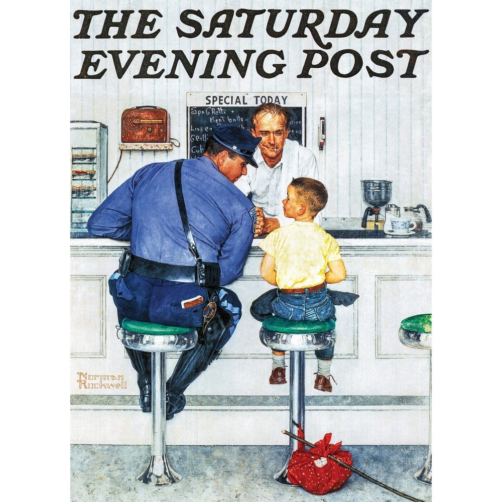 Norman Rockwell Puzzle 1000 Piece The Runaway Saturday Evening Post 19.25x26.75 Image 2