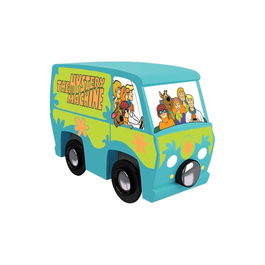 Scooby Doo Mystery Machine Wooden Train Engine Compatible with 1 Inch Tracks Image 1