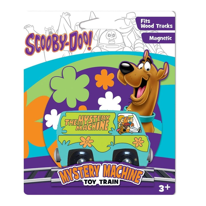 Scooby Doo Mystery Machine Wooden Train Engine Compatible with 1 Inch Tracks Image 2