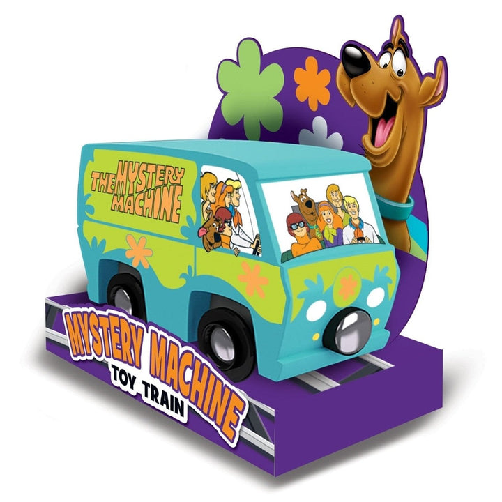 Scooby Doo Mystery Machine Wooden Train Engine Compatible with 1 Inch Tracks Image 3