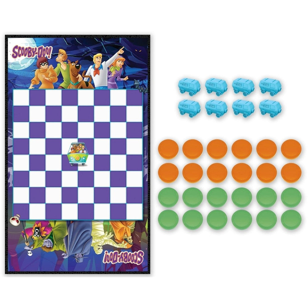 Scooby-Doo Checkers Board Game MasterPieces 2 Player Green Orange Ages 6+ Image 2