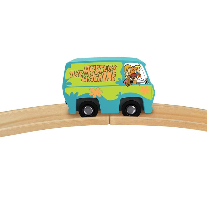 Scooby Doo Mystery Machine Wooden Train Engine Compatible with 1 Inch Tracks Image 4