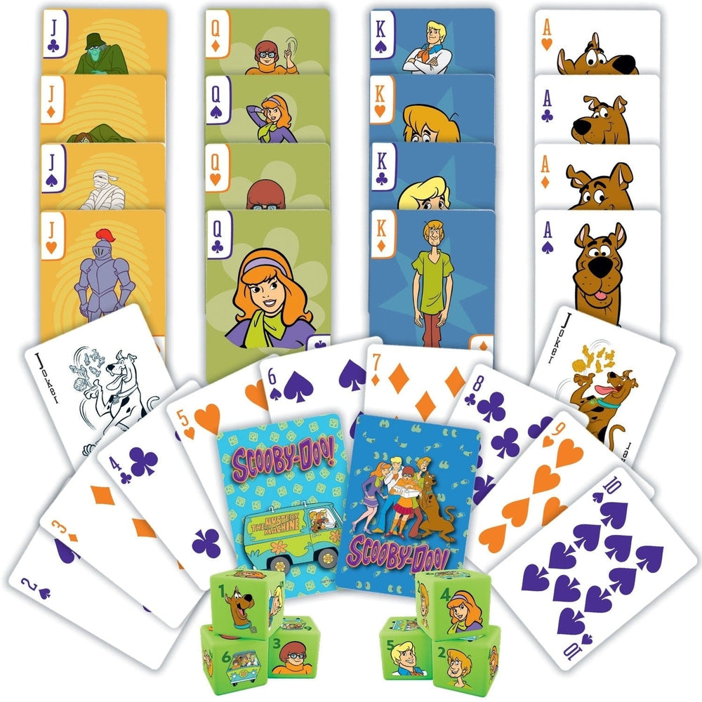 Scooby-Doo 2-Pack Playing Cards and Dice Set Collectible Game Accessories Image 2