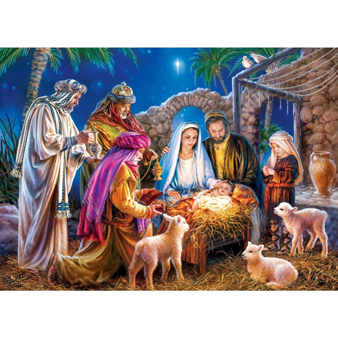 MasterPieces 1000 Piece Christmas Puzzle A Child is Born Holiday 19.25x26.75 Image 2