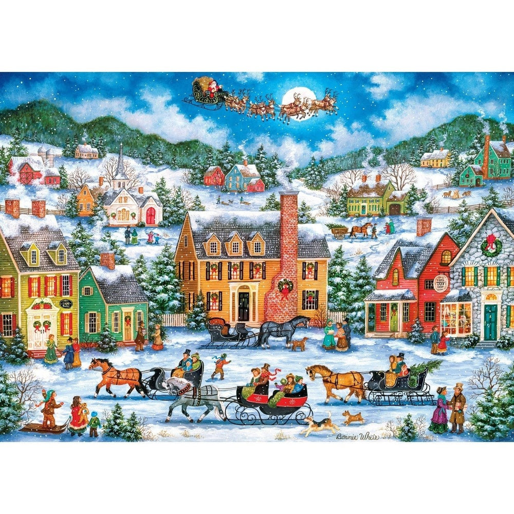 MasterPieces Christmas Eve Fly By 1000 Piece Jigsaw Puzzle 19.25x26.75 inches Image 2