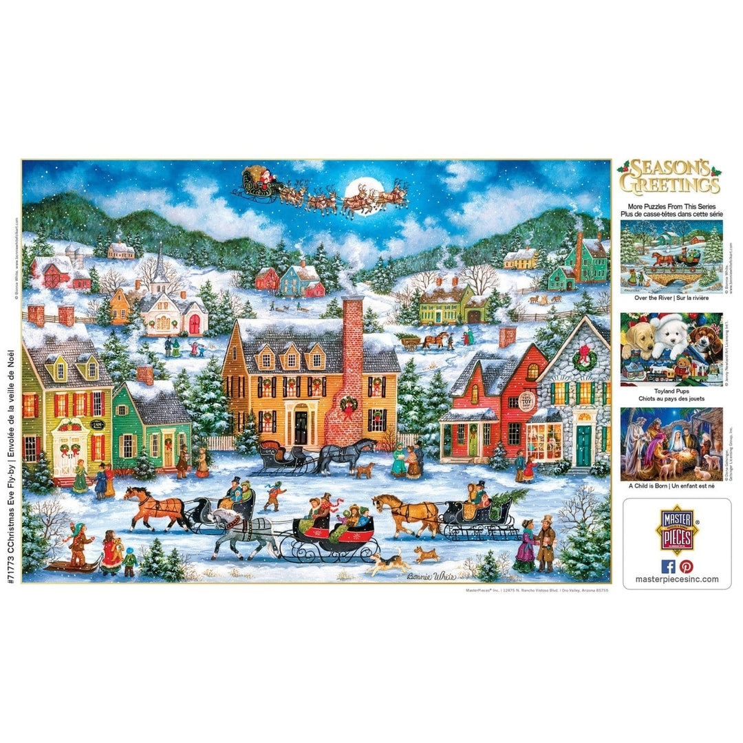 MasterPieces Christmas Eve Fly By 1000 Piece Jigsaw Puzzle 19.25x26.75 inches Image 4