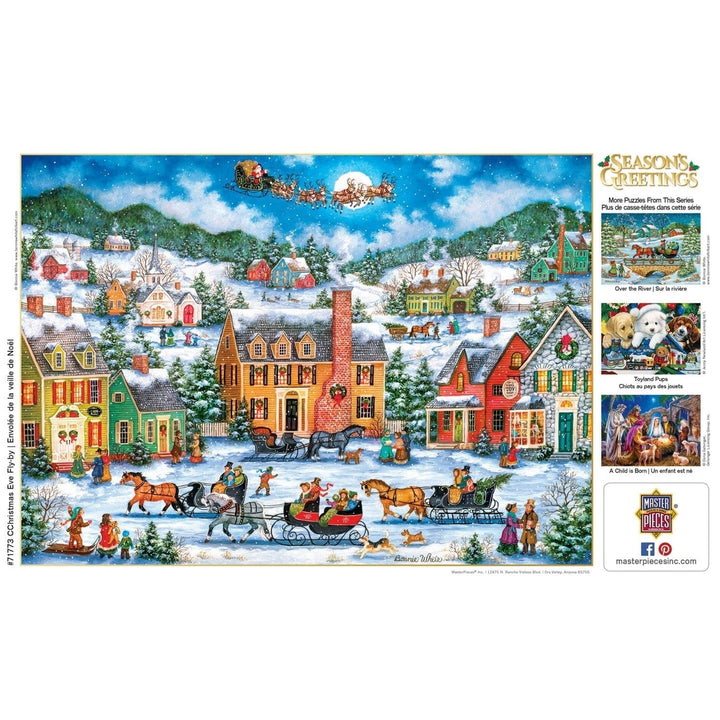 MasterPieces Christmas Eve Fly By 1000 Piece Jigsaw Puzzle 19.25x26.75 inches Image 4