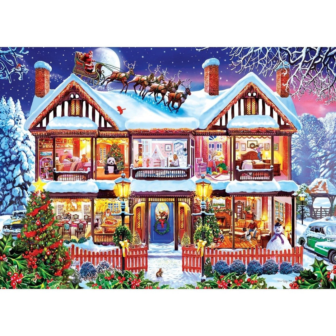 MasterPieces 1000 Piece Jigsaw Puzzle Home for the Holidays Eco-Friendly 19.25x26.75 Image 2