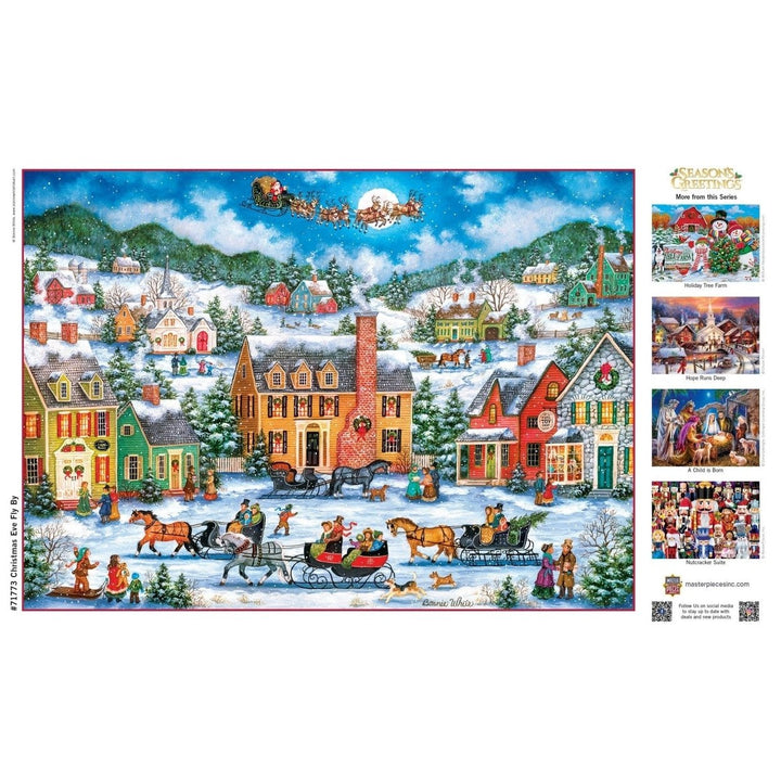 MasterPieces Christmas Eve Fly By 1000 Piece Jigsaw Puzzle 19.25x26.75 inches Image 6