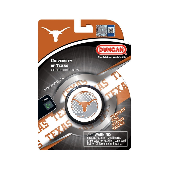 Texas Longhorns Duncan Yo-Yo Collectible Dual-Sided String Trick Beginner Toy Image 2