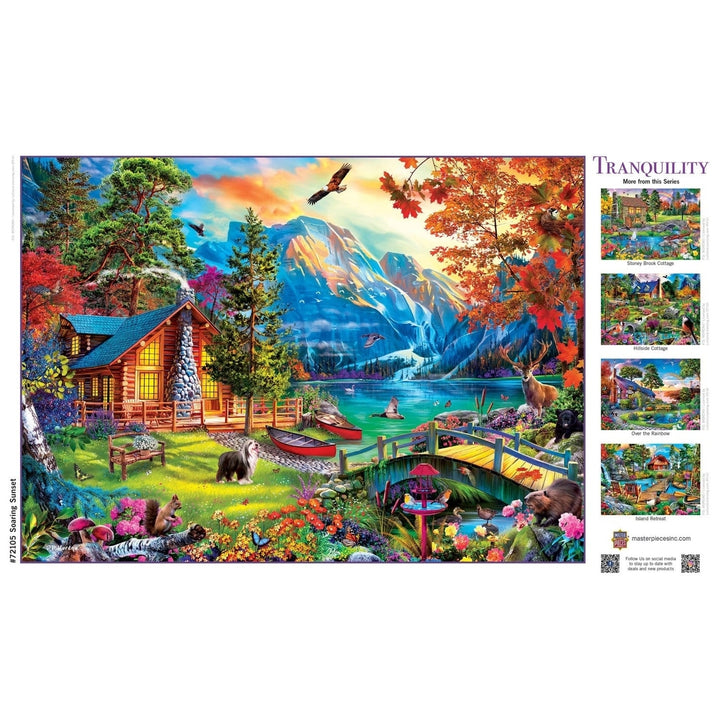 Tranquility - Soaring Sunset 1000 Piece Jigsaw Puzzle Image 4