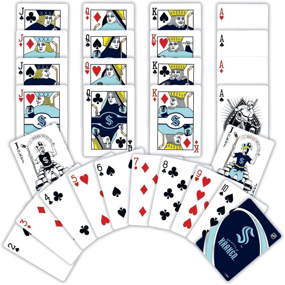 Seattle Kraken Playing Cards 54 Card Deck NHL Officially Licensed Team Cards Image 2