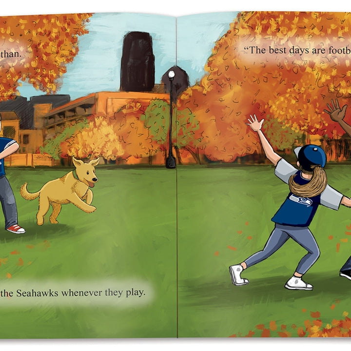 Seattle Seahawks Home Team Childrens Book Illustrated Football Story Kids Image 2