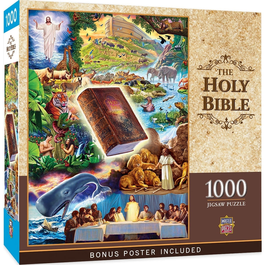 MasterPieces 1000 Piece Jigsaw Puzzle The Holy Bible 19.25x26.75 Eco-Friendly Image 1