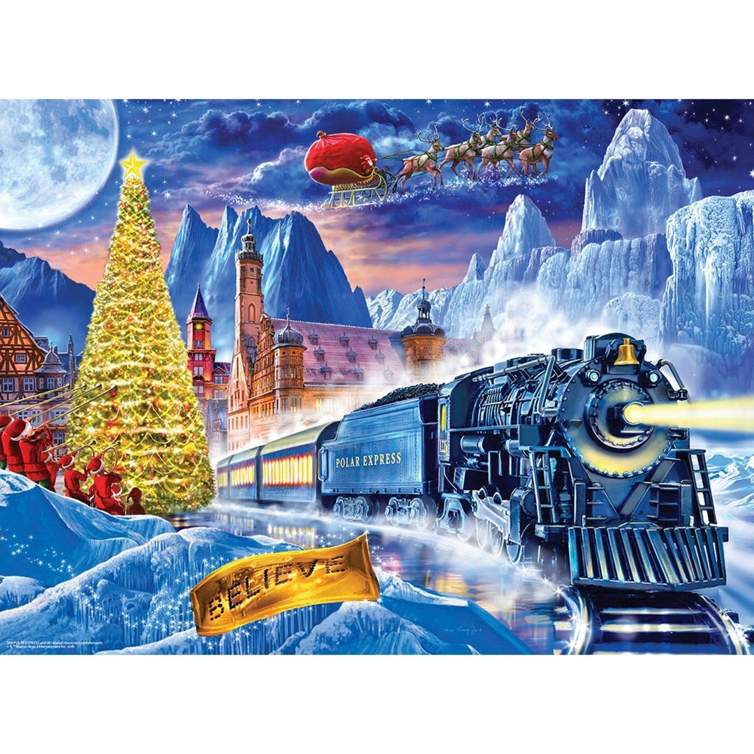 The Polar Express 100 Piece Jigsaw Puzzle 19x14 for Ages 6 Plus Kids Holiday Image 2