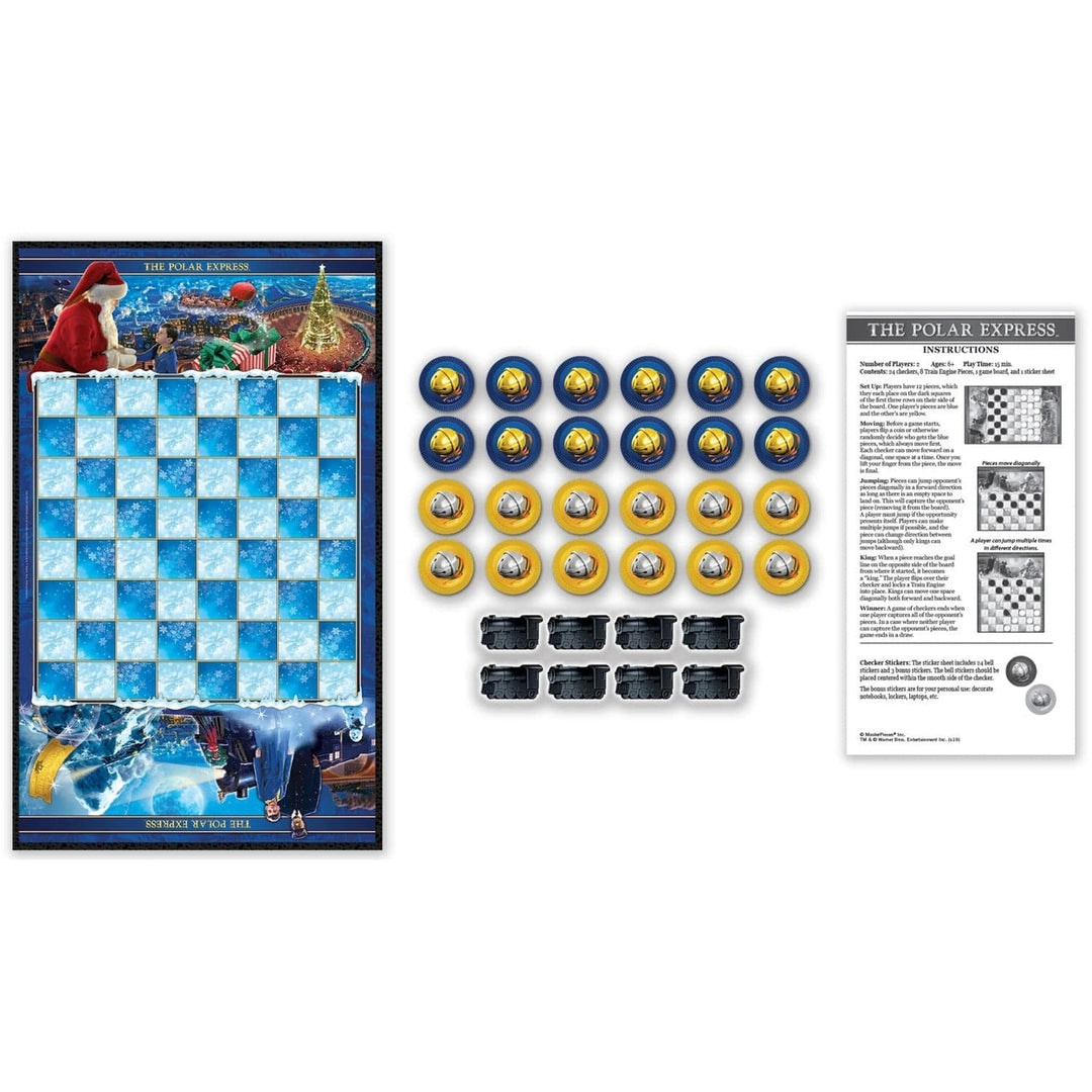 The Polar Express Checkers Board Game Image 2