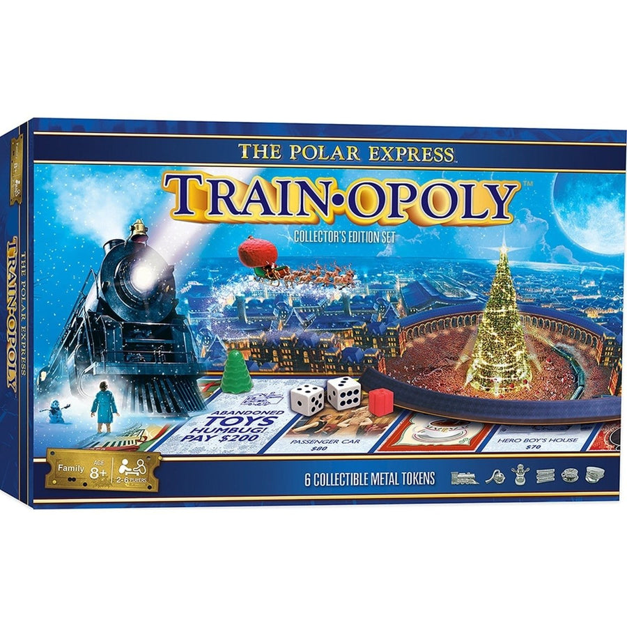 The Polar Express Opoly Board Game 2-6 Players Ages 8+ Holiday Fun Edition Image 1