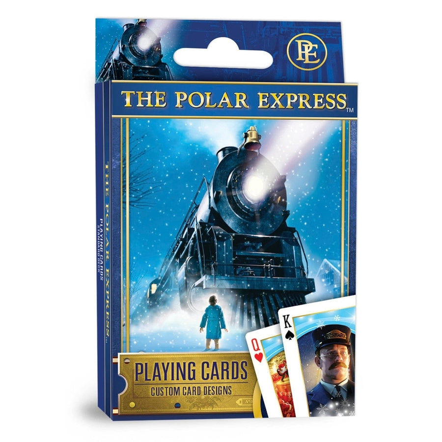 The Polar Express Playing Cards 54 Card Deck Christmas Movie Theme Snowy Design Image 1