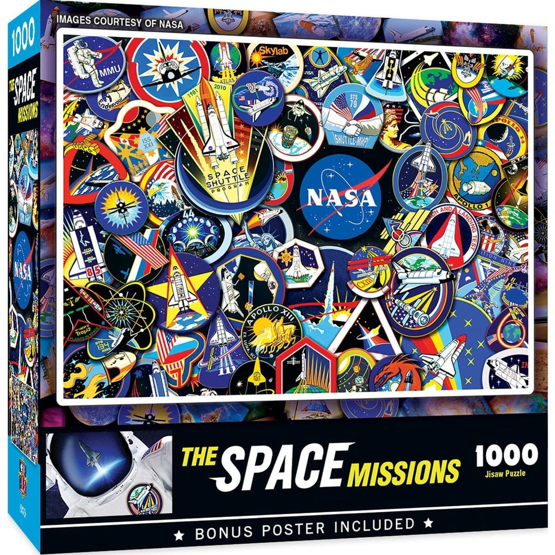 MasterPieces NASA Space Missions 1000 Piece Jigsaw Puzzle Cosmic Adventure Image 1