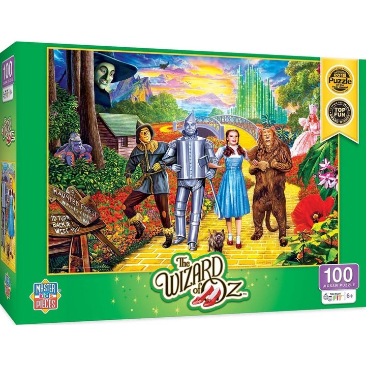 The Wizard of Oz 100 Piece Jigsaw Puzzle 19x14 inches for Ages 6 and Up Image 1