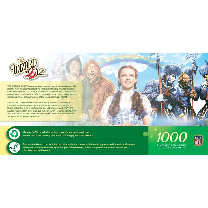 MasterPieces The Wizard of Oz 1000 Piece Panoramic Jigsaw Puzzle 13x39 Recycled Image 3