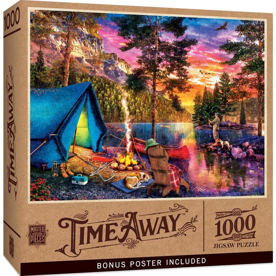 MasterPieces Time Away Fishing Highlands 1000 Piece Jigsaw Puzzle Craft Box Image 1