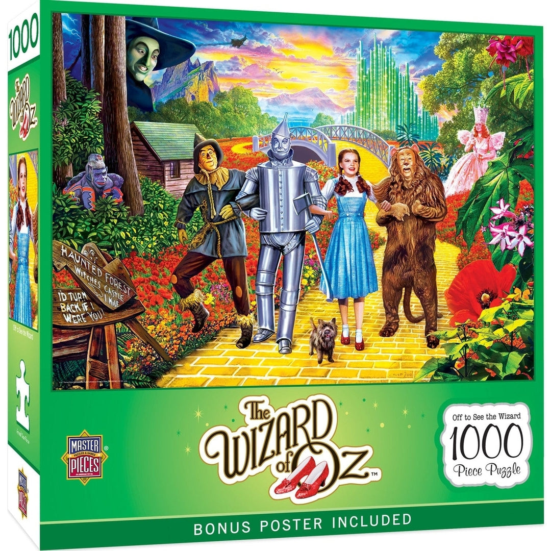 MasterPieces Wizard of Oz Off to See the Wizard 1000 Piece Jigsaw Puzzle Image 1