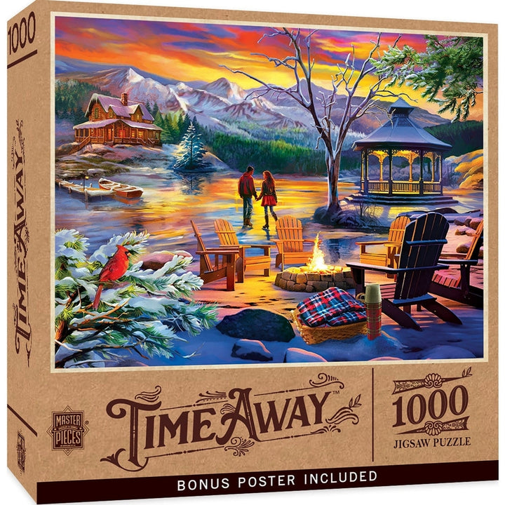 Time Away Frozen Harmony 1000 Piece Jigsaw Puzzle Eco-Friendly Winter Scene Image 1