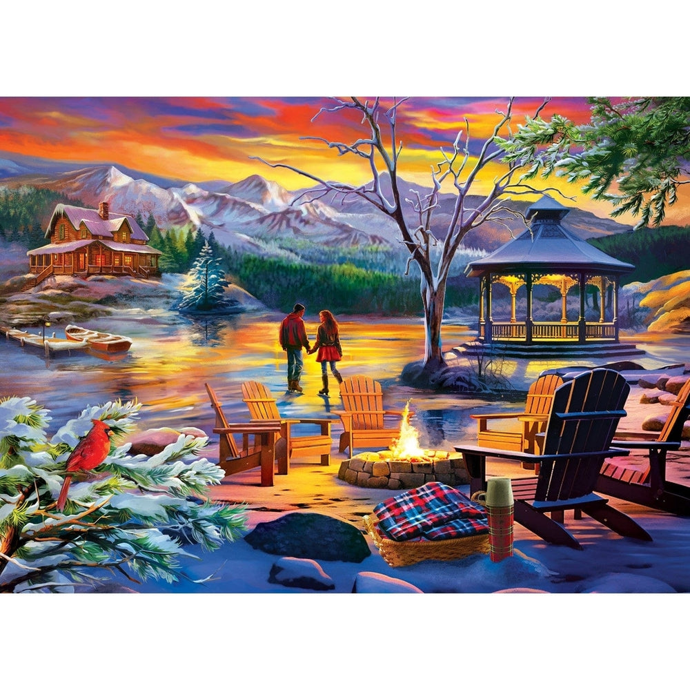 Time Away Frozen Harmony 1000 Piece Jigsaw Puzzle Eco-Friendly Winter Scene Image 2