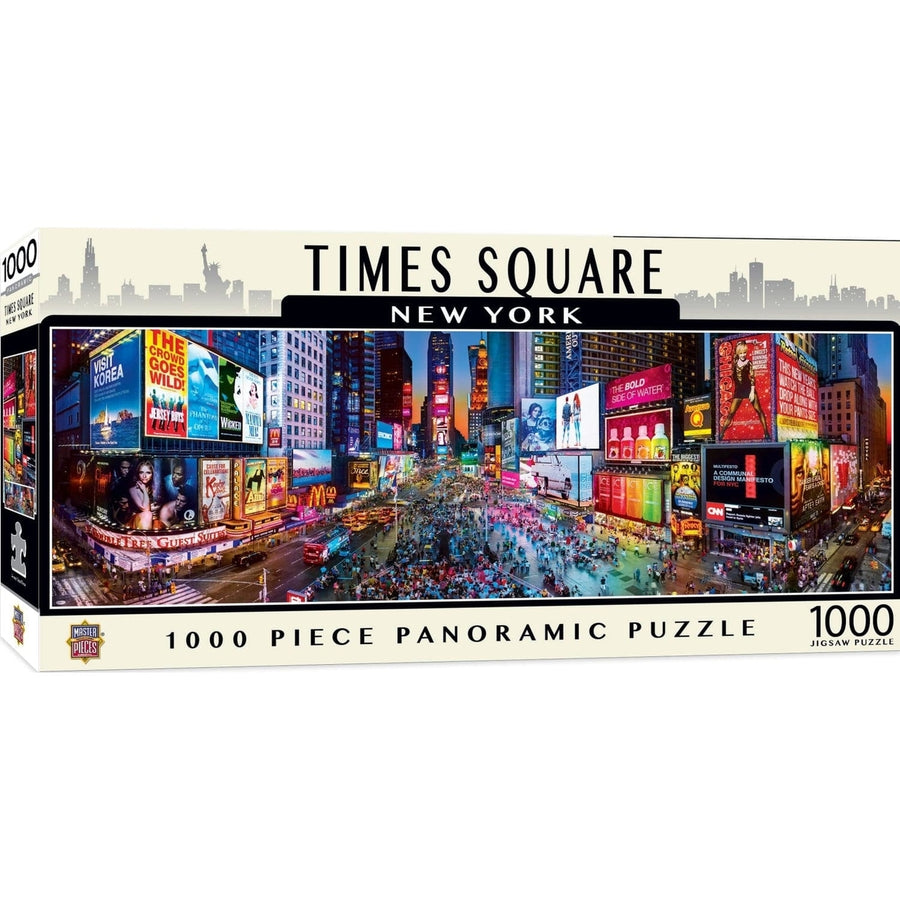 American Vista 1000 Piece Panoramic Jigsaw Puzzle Times Square York Image 1