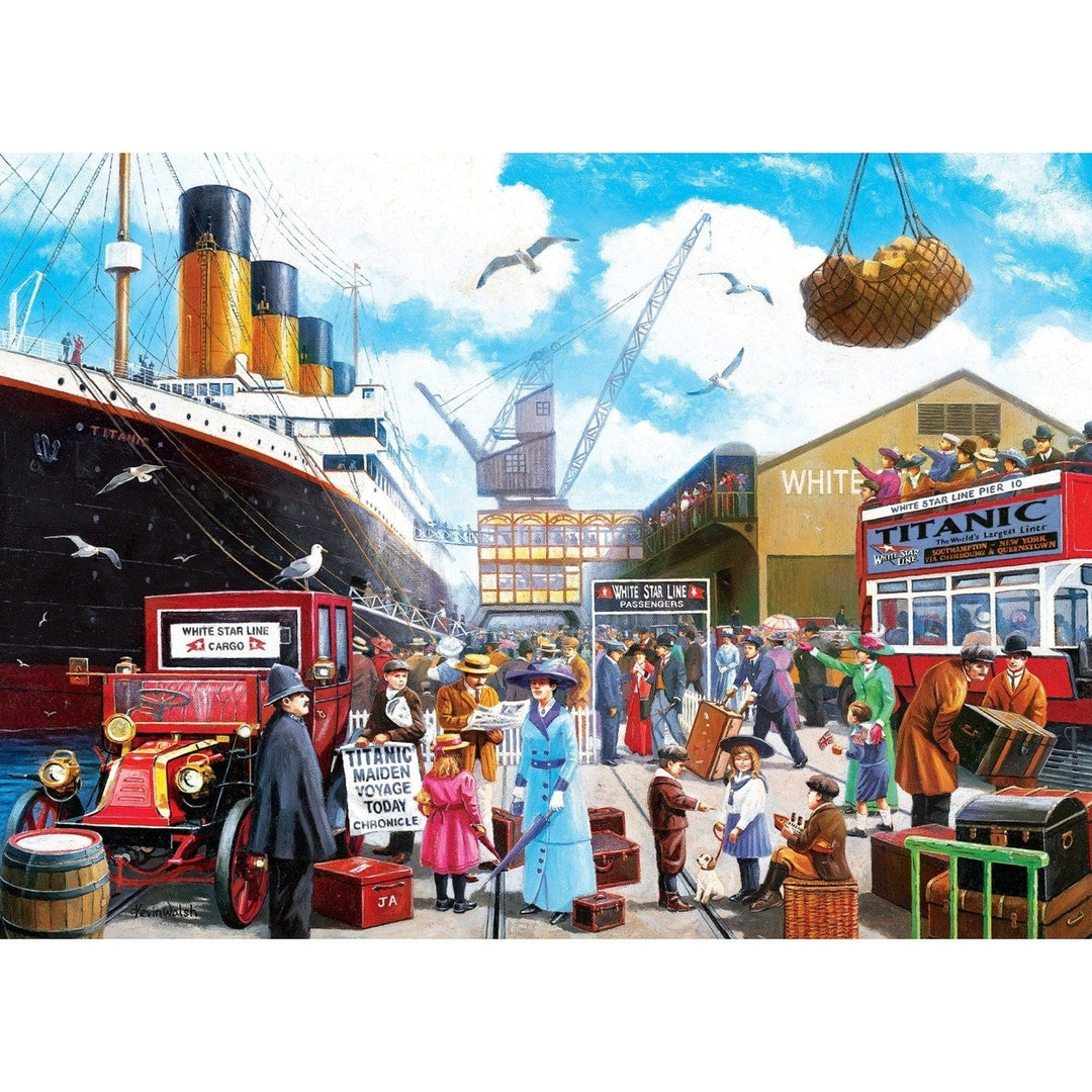 Titanic - Now Boarding 1000 Piece Jigsaw Puzzle Image 2