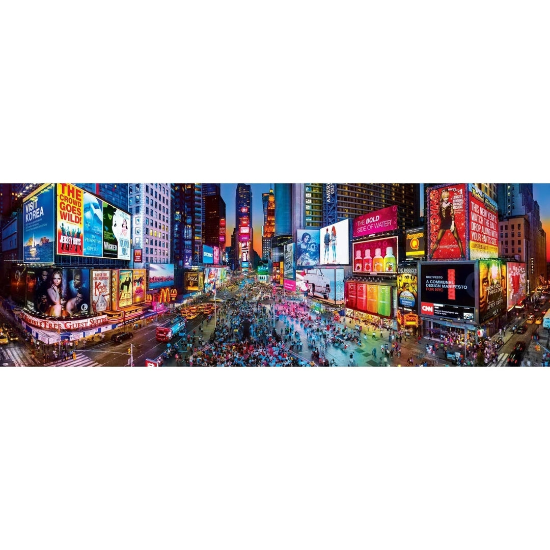 American Vista 1000 Piece Panoramic Jigsaw Puzzle Times Square York Image 2