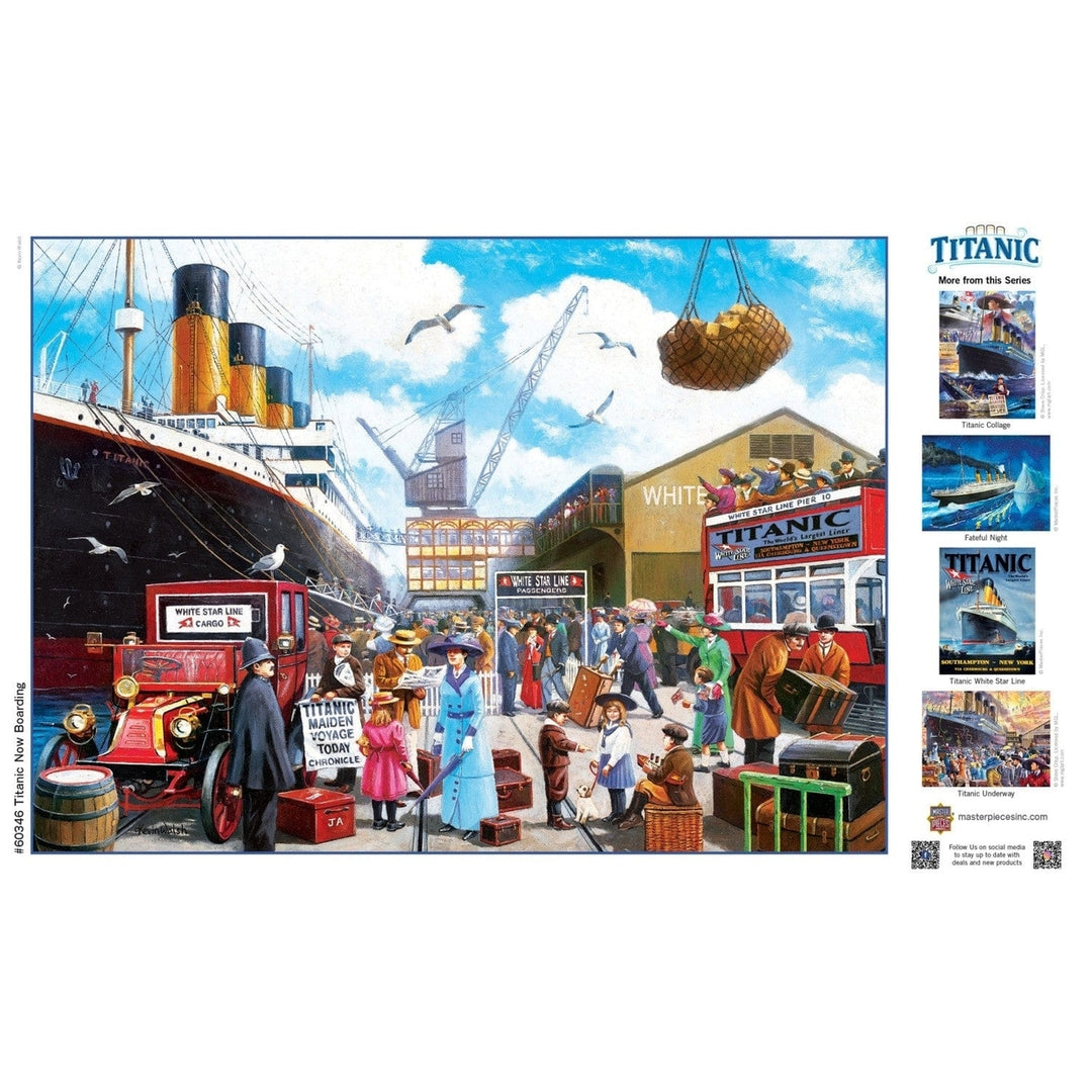 Titanic - Now Boarding 1000 Piece Jigsaw Puzzle Image 4