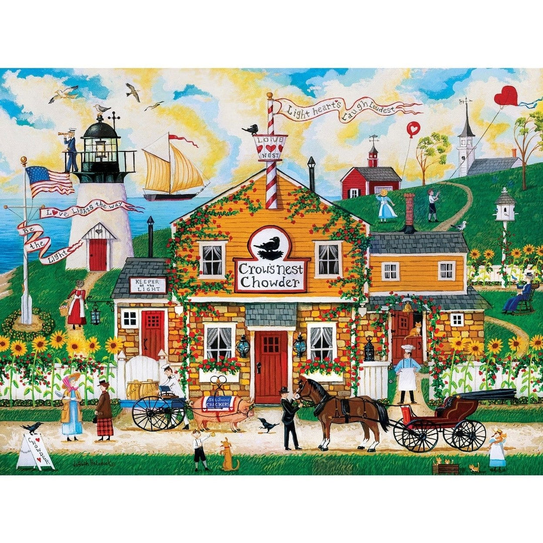 Town and Country Crows Nest Chowder 300 Piece EZ Grip Jigsaw Puzzle 18x24 Image 2