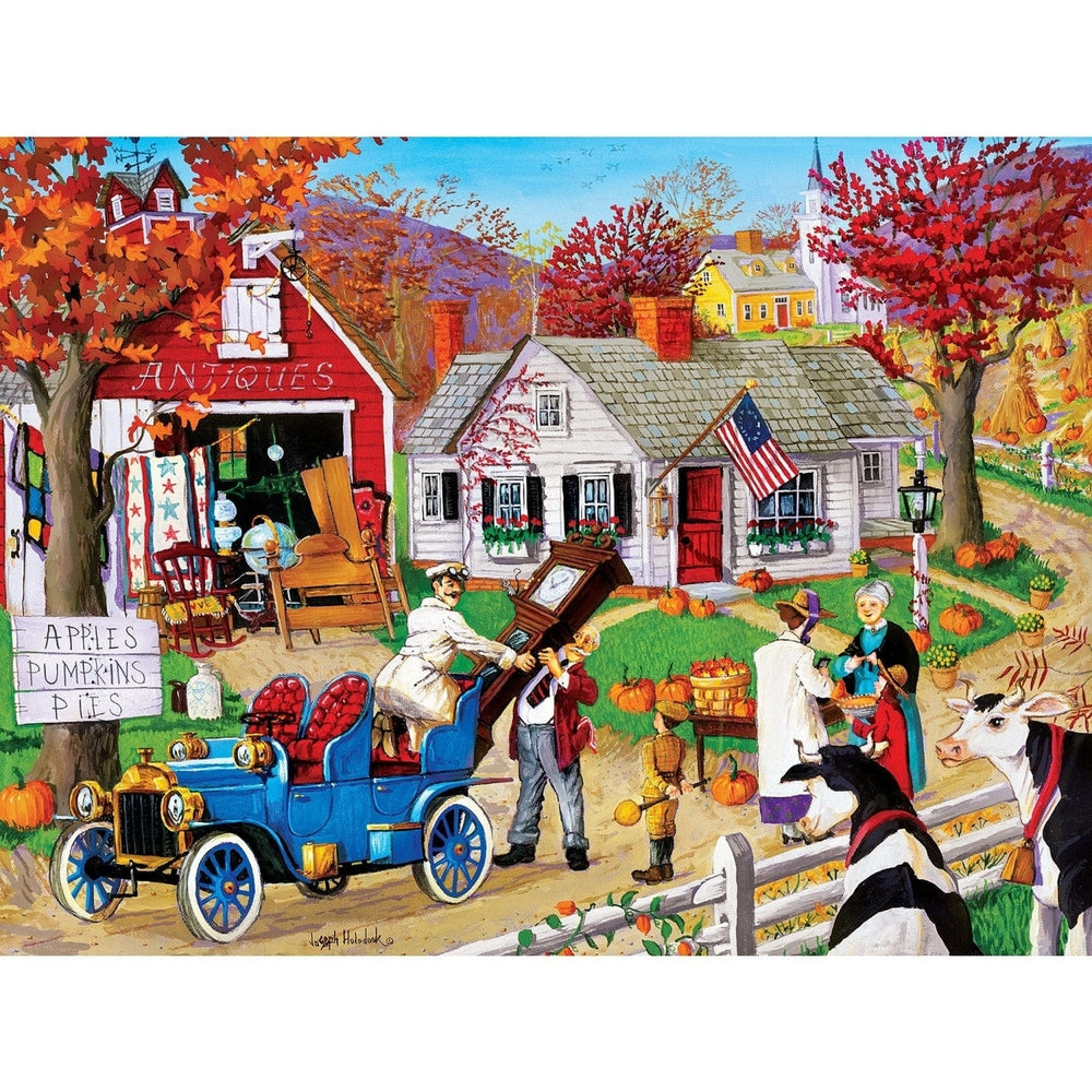 Town and Country 300 Piece EZ Grip Jigsaw Puzzle Fall Scene Recycled Material Image 2