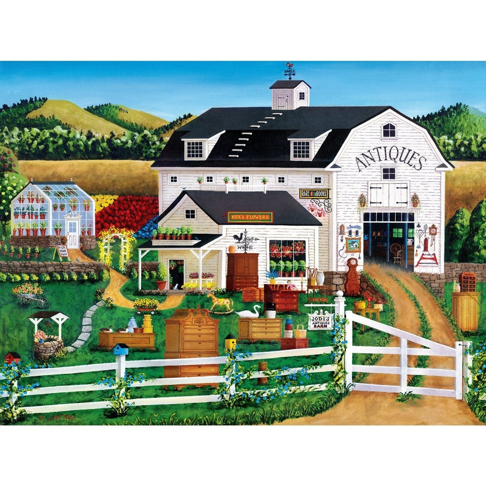 Town and Country 300 Piece EZ Grip Jigsaw Puzzle Jodis Antique Barn 18x24 Image 2