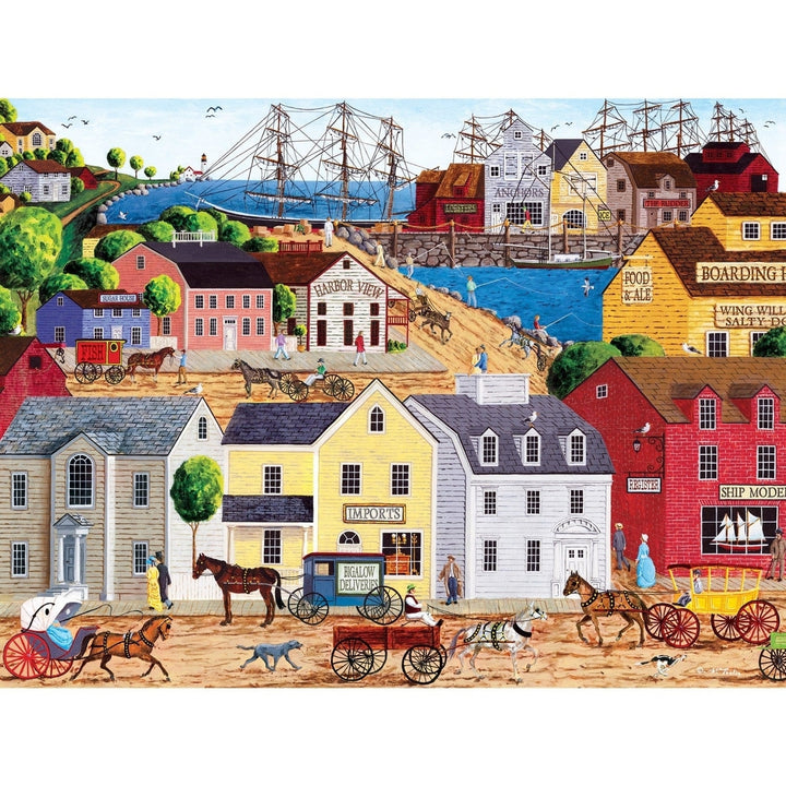 Town and Country EZ Grip 300 Piece Jigsaw Puzzle Home Port 18x24 Art Poulin Image 2