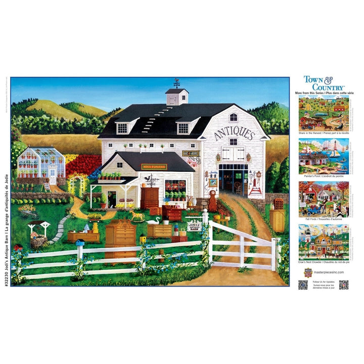 Town and Country 300 Piece EZ Grip Jigsaw Puzzle Jodis Antique Barn 18x24 Image 4