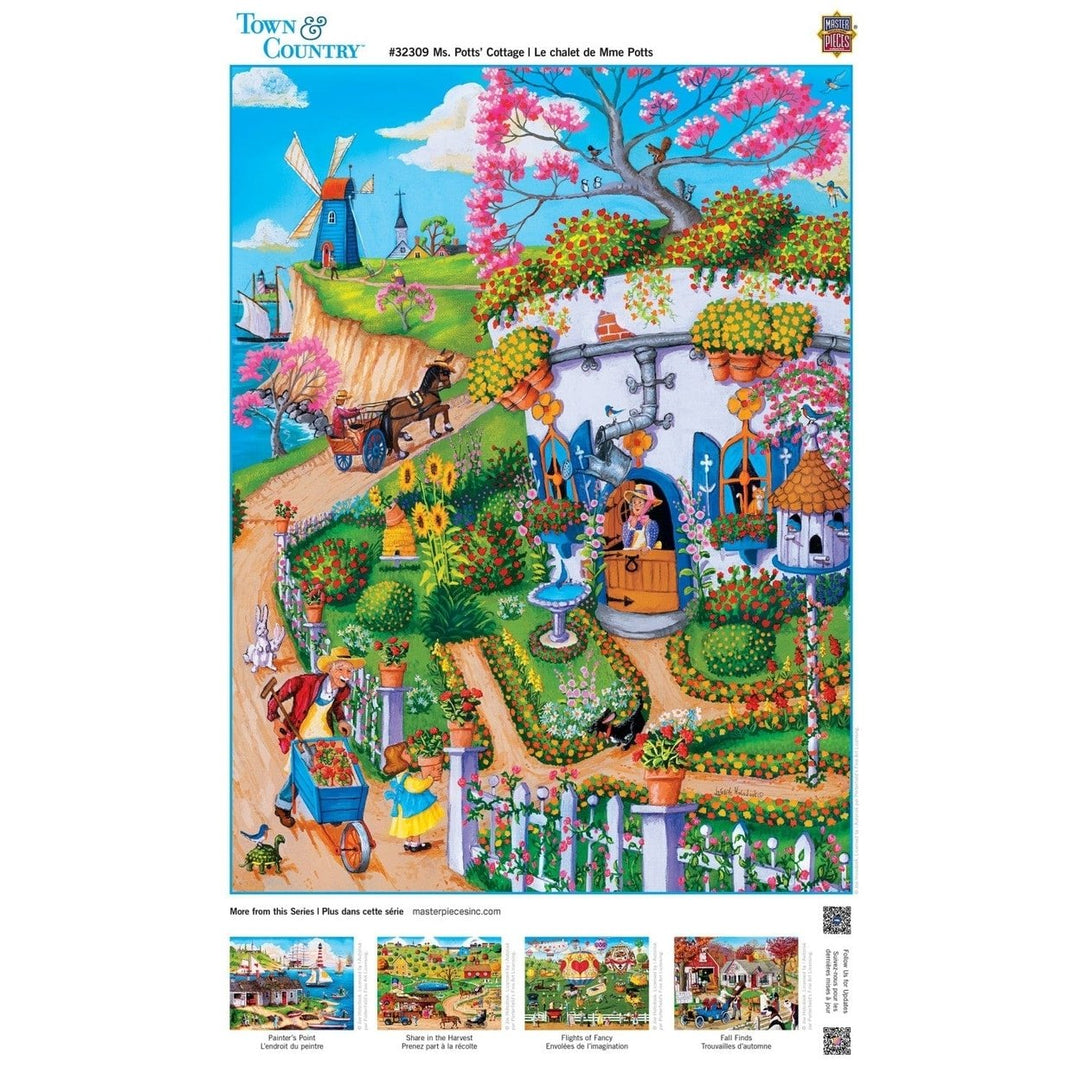 Town and Country - Ms. Potts Cottage 300 Piece EZ Grip Jigsaw Puzzle Image 4