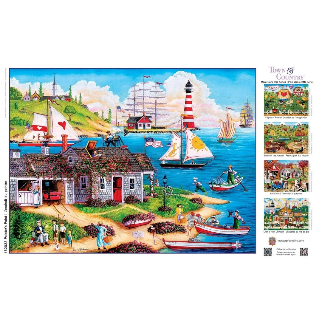 Town and Country EZ Grip 300 Piece Jigsaw Puzzle 18x24 Joe Holodook Art Image 4