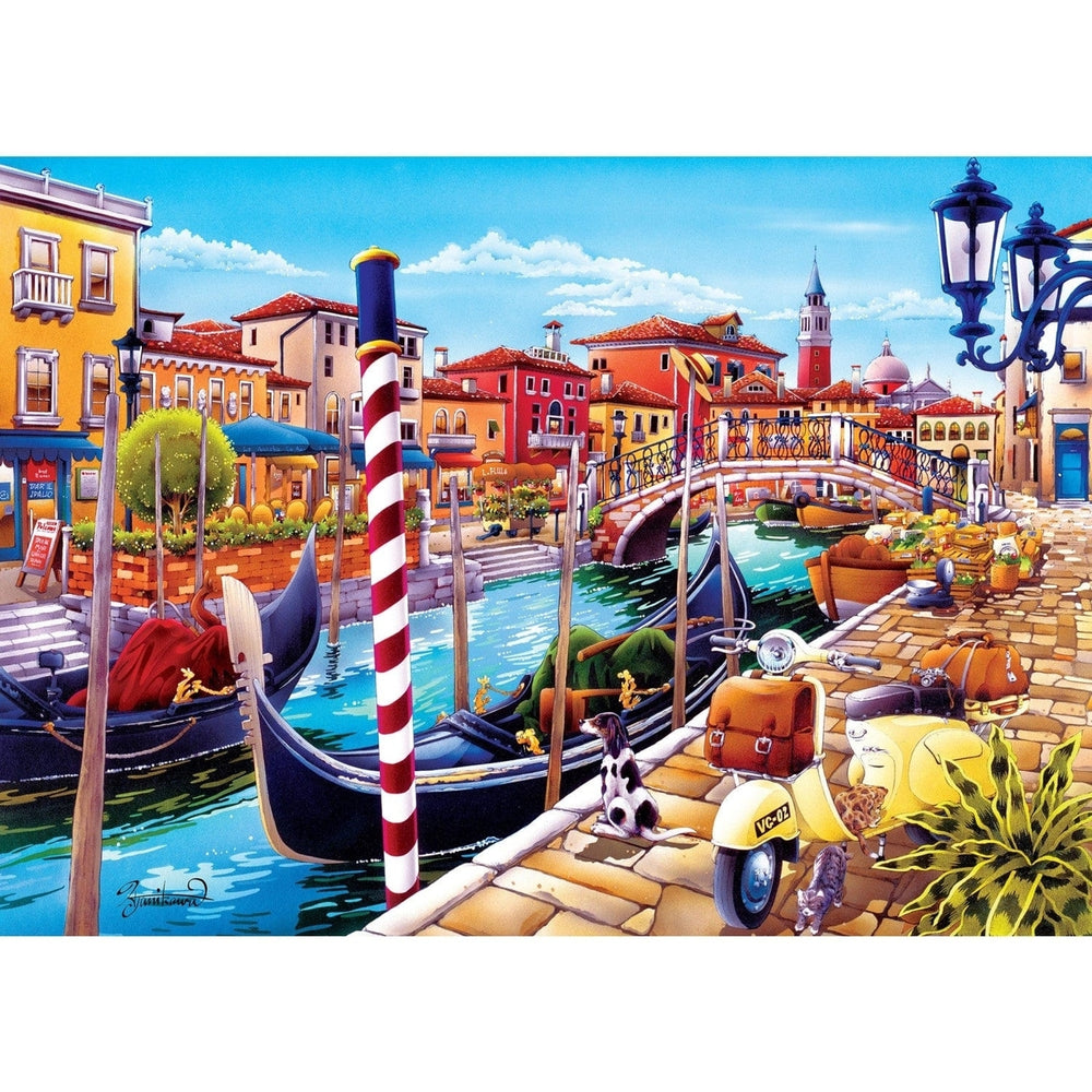 MasterPieces 500 Piece Travel Diary Puzzle Venice 21x15 Eco-Friendly Chipboard Image 2