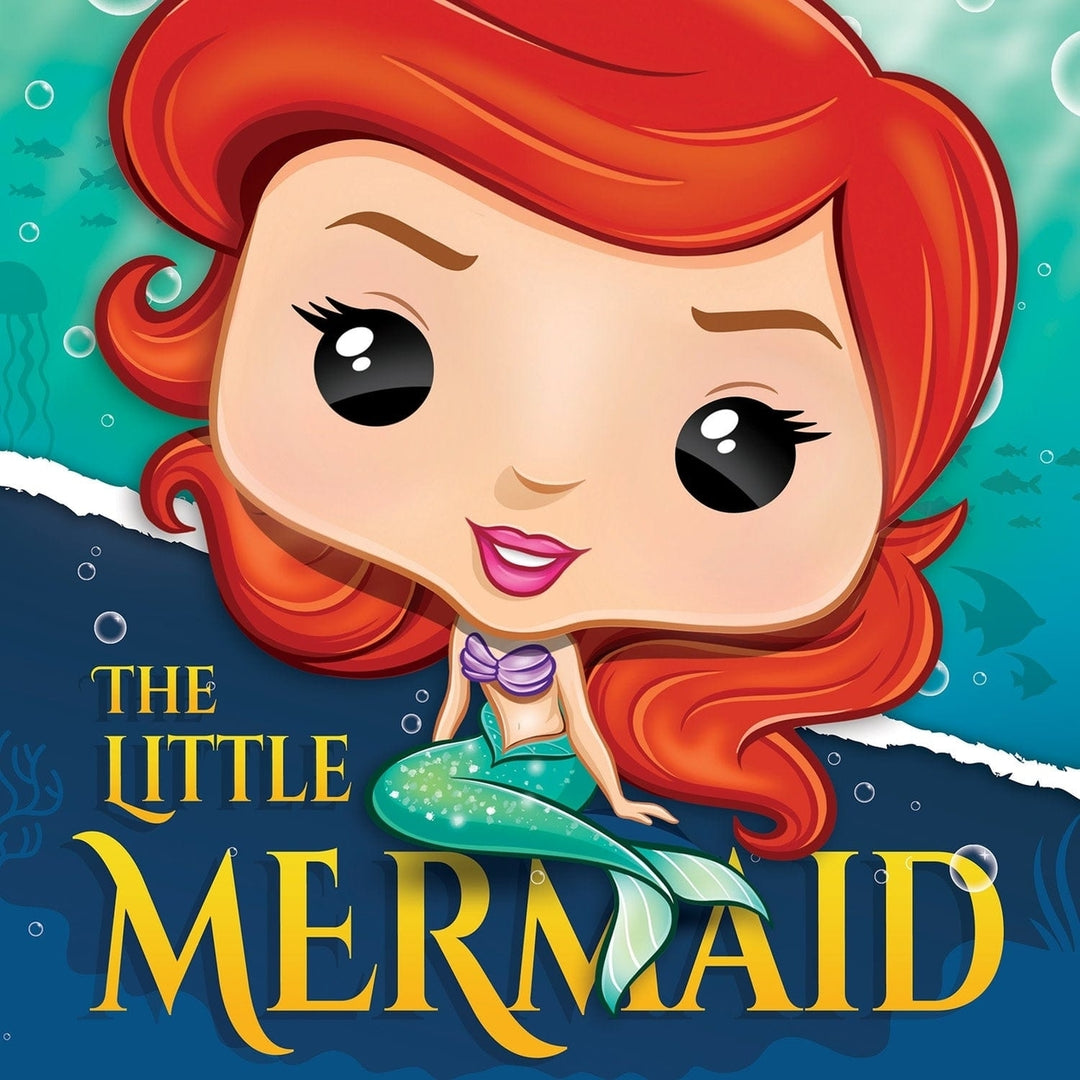 The Little Mermaid 100 Piece Chibi Jigsaw Puzzle Square Eco-Friendly Design Image 2