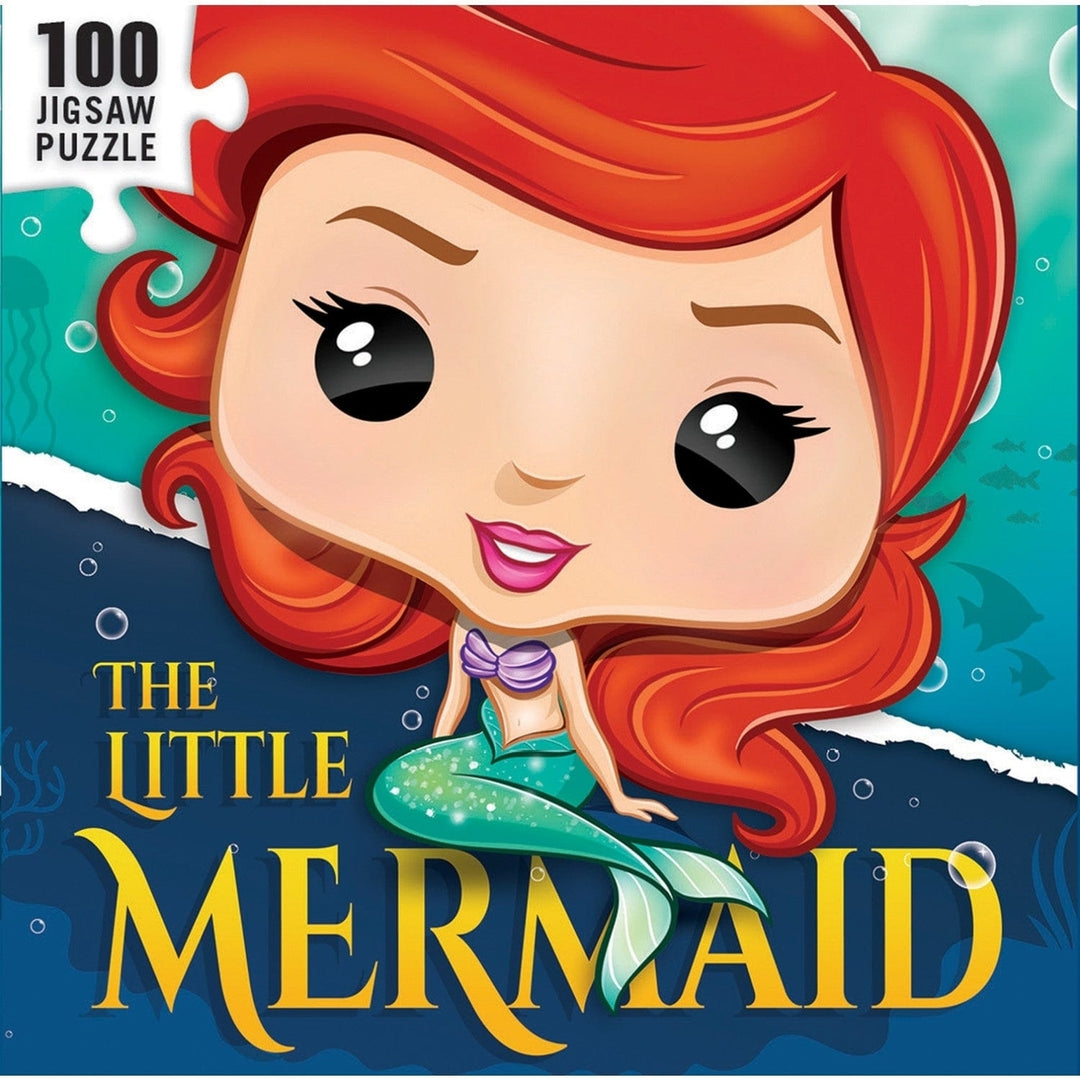 The Little Mermaid 100 Piece Chibi Jigsaw Puzzle Square Eco-Friendly Design Image 3