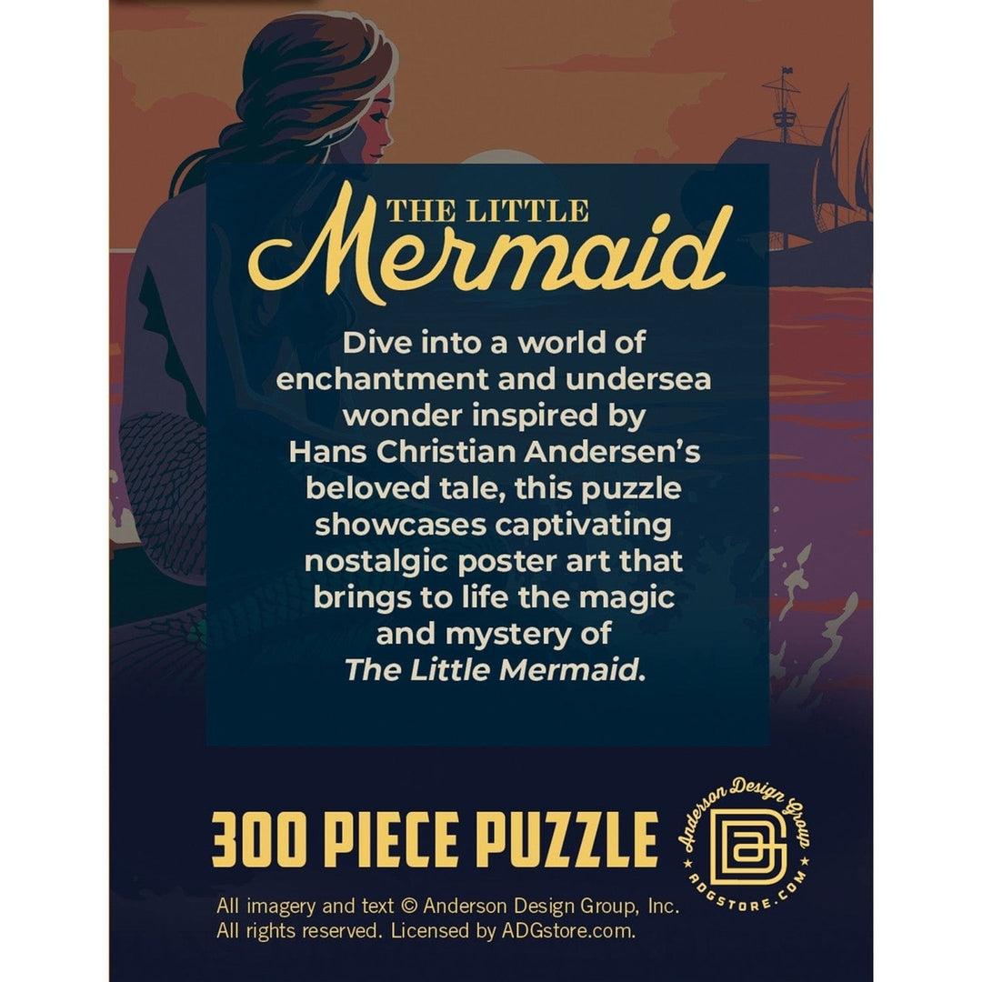 The Little Mermaid 300 Piece Jigsaw Puzzle Nostalgic Underwater Art Image 3