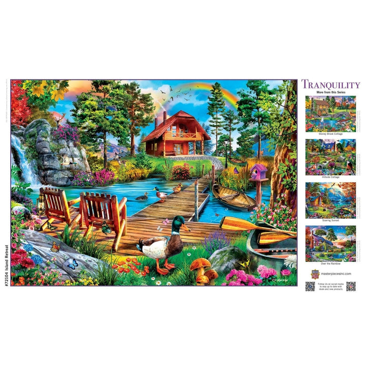 Tranquility - Island Cottage 1000 Piece Jigsaw Puzzle Image 4